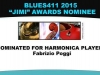 Fabrizio Poggi nominated for 2015 JIMI AWARDS as harmonica player