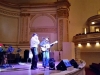 Guy Davis and Fabrizio Poggi sound check at Carnegie Hall